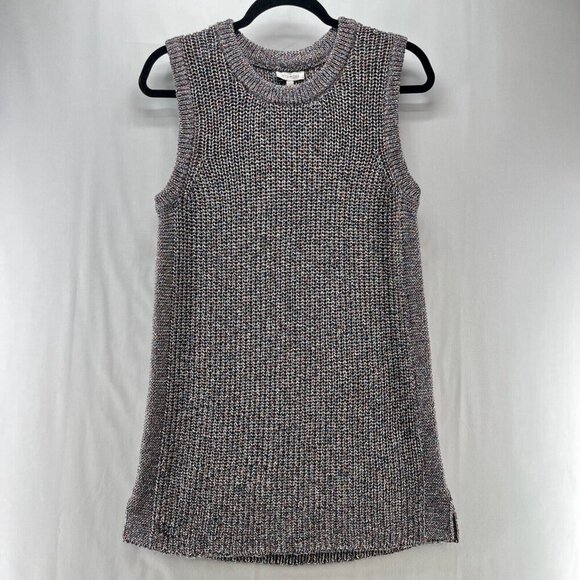 Ella Moss Sweater Tank Womens L Marge Ribbed Knit Sleeveless Pullover Multicolor - Picture 1 of 8